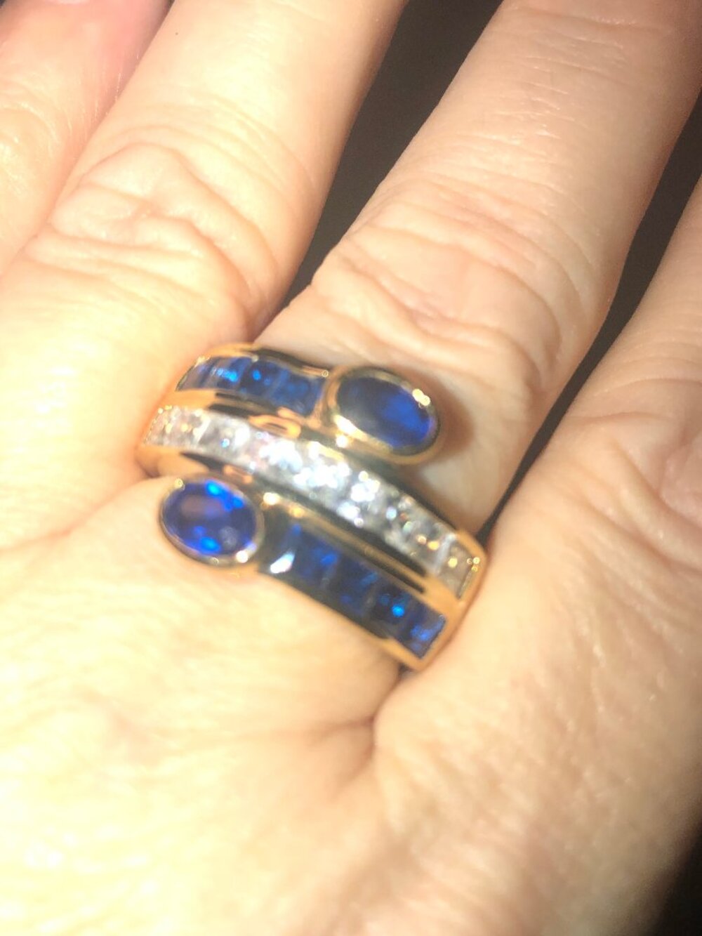 Vintage JBK Gold Wrap Ring Size 8